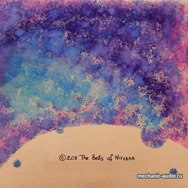 Оборот обложки «Ая»: акварельное небо и подпись «©2011 The Bells of Nirvana»